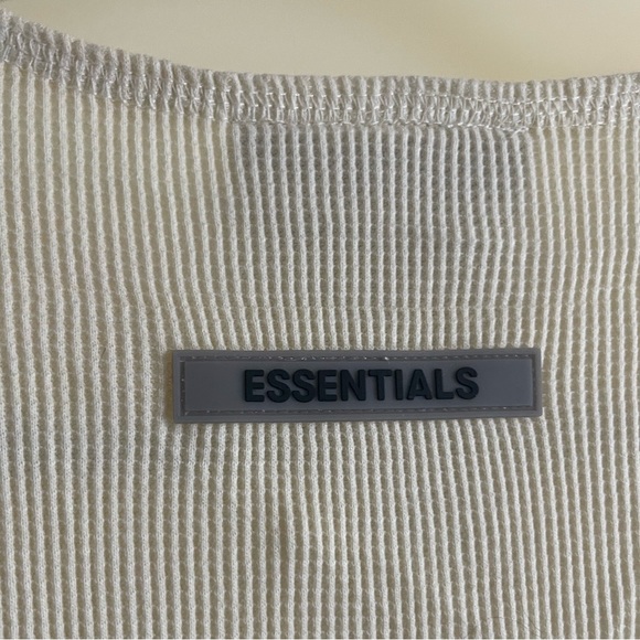 Fear of God Essentials Thermal Long Sleeve in “Buttercream” - Picture 6 of 10